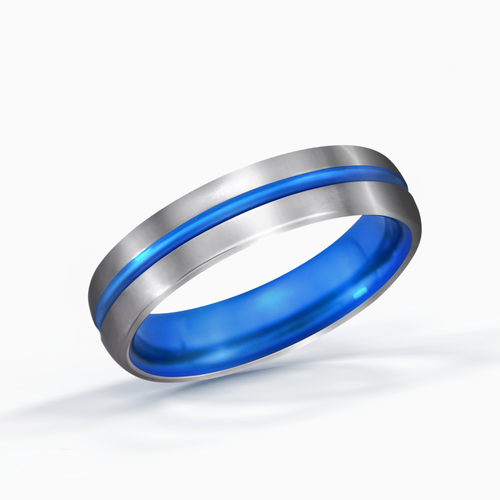 Blue Line Ring